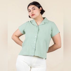 Big Bud Press Pantry Button-up - Sage Green - Sz. XS